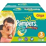 Pampers Baby-Dry Size 3 Midi Nappies - Giga Nappies by Pampers