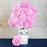 tableclothsfactory 36個Extra Large人工カーネーション花 – ピンク