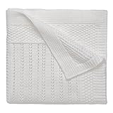 Elegant Baby 100% Cotton Seed Knit Blanket, Cream, 30" X 40" by Elegant Baby