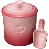 ル・クルーゼ(Le Creuset) フードコンテナ ペットフード・コンテナー(スクープ付き) 犬 猫 ナチュラルピンク 【日本正規販売品】