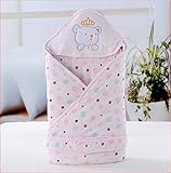 肌にやさしい オールコットン おくるみ ブランケット (ピンク)