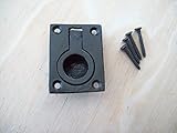 IronmongeryWorldブラックアンティークCast Iron Cupboard引き出しリングPullフラッシュハンドル – Small Blkフラッシュハンドルby ironmongery世