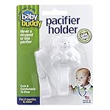 Baby Buddy ベビー バディ ホワイトベア マルチクリップ シングル おしゃぶりホルダー ホワイト