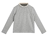 Bevalsa女の子 春 秋 冬 柔らか 無地 長袖 Tシャツ キッズ フリル カットソー スカラップ ハイネックシャツ 子供服 ベビー ゆったり 裏ボウ ボトムシャツ 普段着 部屋着 可愛い お洒落