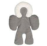 MOMO チャイルドシートベビー カー クッション　ベット　ボディサポート用品　幼児用 (グレー)