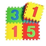 Bigood(TM) EVA Foam Baby Crawling Assembled Puzzle Play Mat Floor Rugs 10P Number [並行輸入品]