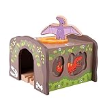 Bigjigs Toys Rail T Rex Tunnel Train [並行輸入品]