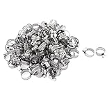 uxcell　ホースバンド　ホースクランプ　ステンレス鋼　8mmバンド幅　12-20mmケーブル　100個入り