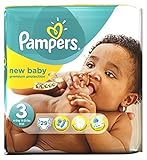 パンパース新しい赤ちゃんのおむつのサイズ3から29おむつ (Pampers) (x2) - Pampers New Baby Nappies Size 3 - 29 Nappies (Pack of 