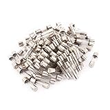 DealMux 250V 3A 5ミリメートルのXの20ミリメートル透明な即効速断型ガラス管ヒューズの100pcs