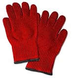 Extra Thick商用グレードオーブン手袋/ Oven Mitts – Pack of 2 Heat Resistant Gloves Withハンガーループ 標準 レッド NP2864RD
