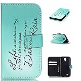 Galaxy S4 ケース Zeebox 手帳型ケース カード収納 横開き Samsung Galaxy S4 用 高品質 液晶保護 カバー 生涯補償付き (グリーン)