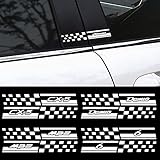 2個カースタイリングドアbピラーステッカー素晴らしいオートサイドの装飾マツダアクセラアテンザCX-3 CX-5 CX-8デミオmps 3 6 ms装飾-WHITE, mazda