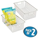 mDesign m4formacabwirebasketslrg 2 Pack 8486MDK