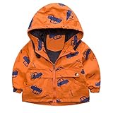 Cutelove　コート　ウインドブレーカー　暖かいセーター　トップス　フード付き　ロングスリーブ　車柄　長袖　綿　男の子　ベビー　ボーイズ　赤ちゃん　幼児　春　秋　可愛い　暖かい　ファッション　カジ