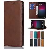 Cavor Galaxy A32 5G SCG08スマホケースSCG08 カバー Galaxy A32 5G ケース手帳型Galaxy A32 5G 財布型 携帯カバー Galaxy A32 5G カバー 財布型 Galaxy A32 5G ケースカード収納適用 case Galaxy A32 5Gケースカード入れ スタンド機能 落ち着いた色 合成皮革 内蔵マグネッ【ダークブラウン】