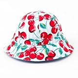 笑顔でおでかけベビー帽子・ハット（日本製）　チェリーチェリーストライプ　B20020