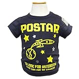 (ポスター) POSTAR　スペースロケット TEE キッズ Tシャツ チャコール　100cm