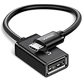UGREEN OTGケーブル USBホスト変換アダプタ micro USB オス-USB A メス 12cm ブラック