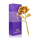 Carejoy 24K金箔 盛り薔薇 花 バラ ギフトボックス付き 金箔の薔薇 ローズ 金箔のバラ 贈り物にも！ バレンタインデー誕生日 母の日 バレンタイン