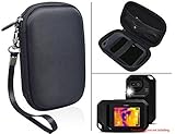 保護キャリーとストレージケースFLIR One Thermal Imager ; SeekコンパクトThermal Imagerのゴムひもストラップforデバイスとケーブル、マットポリエステルブラック