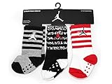 (ジョーダンブランド) 【子供用】JORDAN BRAND 【AIR JORDAN 3-PACK TODDLER SOCKS SET/GREY-BLK-WHT-RED】 [並行輸入品]