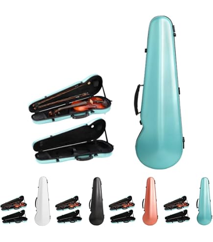 Amazon | 4/4フルサイズのバイオリンケース、湿度計付きの豪華な