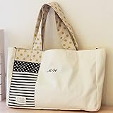 ママバッグ マザーズバッグ お名前刺繍する 無料名入れ お買い物バッグ ママトート トートバック 名入れ おそろい 刺繍無料 日本製【無料お名前刺繍】　毎日使いたくなるトートバッグ　お名前刺繍する　【