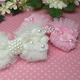 ヘアアクセサリー 半額 ドレス生地で作ったりぼん髪飾り 発表会、結婚式に ピンク