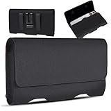 BECPLT iPhone Xs Maxホルスターケース iPhone 8 Plus ベルトクリップケース プレミアムレザーホルスターポーチベルトケース カードホルダー付き Apple iPhone Xs MAX/iPhone XR/iPhone 7 Plus/6s Plus/6 Plus用 ブラック N-iPhone 8 Plus-L