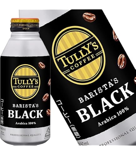 伊藤園 TULLYS COFFEE BARISTAS BLACK 390ml … Amazon.co.jp: 24 pack Tully's Coffee Barista's Black Can Bottle