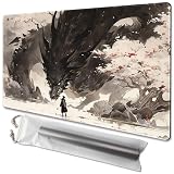 MTG プレイマット サイズ 24 x 14インチ 無料収納バッグ 滑り止め裏地 カードゲーム愛好家に最適 TCGプレイマット (シャドードラゴンデッキ)