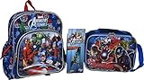 Marvel Avengers Set 12" School Backpack & Lunch Box W/ Bonus 6Pk Pencils [並行輸入品]