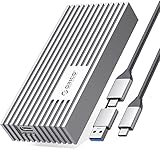 ORICO USB 4.0 M.2 SSD 外付けケース USB4.0 NVMe ケース M.2 SSD ケース 40Gbps NVMe PClE M-Key(B+M Key)2280 に適用 Thunderbolt 3/4 USB3.2/3.1/3.0/Type C互換性あり 外付ハードディスクケース M224C3-U4 銀 (シルバー)