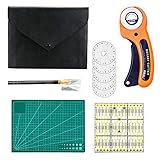 A4 カッターマット カッティングマット 替刃 5枚入り カッターナイフ セーフティロータリカッター キャップ付き クラフトナイフ 軽い替刃