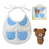 [ミキハウス] MIKIHOUSE 【ミキハウス(ベビー)】 くまちゃん うさちゃん スタイセット 44-2902-564 ブルー