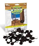 プレミアムフェルト家具パッドwith Superボンディングself-stick粘着床 – 、すべてのハード保護サーフェス( 100 Pieceバッグ)ブラウン1インチラウンドフェルトパッド