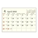 ユナイテッドビーズ カレンダー 2018年 4月始まり 壁掛け A3 Eタイプ CL184-E-A3