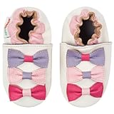 モモ ベビー 乳児/幼児用リボン、リボン、リボン デザイン ソフト ソール レザー シューズ ネイビー 18-24 ヶ月/米国幼児用サイズ6-7 M (インポート)