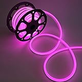 WYZworksピンク柔軟な防水ソフトシングルサイドLEDネオンロープライトストリップバー Pink 50FT LED-FLEX-1SD-PNK-50FT