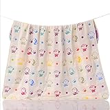 Lemonda（レモンダ）ベビー　赤ちゃん　子供用　タオルケット　ふわふわ　柔らかい肌触り　6重　純綿　ガーゼブランケット　通気性　吸水バスタオル　110×115CM (小猿)