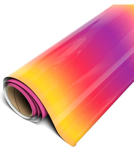 SISER EasyPSV Patterns Permanent Vinyl Roll - Tie-Dye Design, 11.8" X 3 Ft, No Heat Required