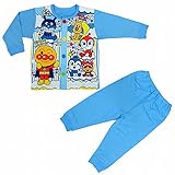 (バンダイ)BANDAI アンパンマン パジャマ ベビー 長袖 寝間着 お着替え練習 サックス 100