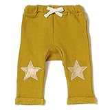 スターパッチつきスウェットパンツ カラシ 70