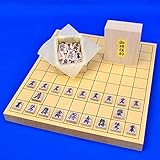 将棋セット ヒバ1寸卓上将棋盤セット 木製将棋駒アオカ押し駒 将碁屋ミニ椿油 ※緻密な木目で優雅な木感の卓上将棋盤と 見やすい書体の木製将棋駒のセット