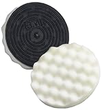 3M Finesse-it Buffing Pad 01912, Hook-and-Loop, 5-1/4 Diameter, White (Pack of 10) by 3M