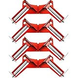 コーナークランプ 固定 木工 マイター角 90角クリップ 溶接 直角 45 90 度 DIY 工具 (4本)