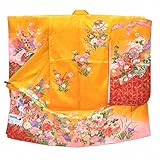 着物ひととき 七五三 3歳 女の子 着物 黄 花 鞠 ii3248a05 中古