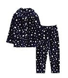 フランネルキッズパジャマソフトSleepsuitコーラルベルベット寝間着ブルースターNightcloth