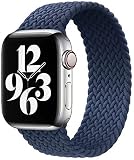 コンパチブル apple watch アップルウォッチ用バンド iwatch 柔らかいシリコーン糸混紡リサイクルヤーン素材 ブレイデッドソロループ 編組バンド apple watch ultra3/ultra2/ultra/10/9/8/7/6/5/4/3/2/1/SEに対応 通気性 38mm/40mm/41mm/S10 42mm S10 46mm/42mm/44mm/45mm/49mm